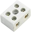 uxcell 2 Pcs 2W5H High Temperature Porcelain Terminal Block 30A 110-600V
