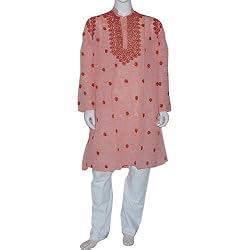100 Percent Cotton Pajamas Kurta for Men Size L (chgkp032b)
