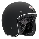 Bell Custom 500 Open-Face Motorcycle Helmet Large Matte Black Solid