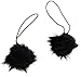 Lion Brand Yarn 603-153 Pompoms (double), Black Cat