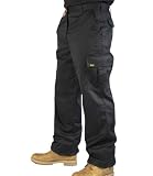 Mens Cargo Combat Work Trousers Sizes 28 to 56 By Site King With Button & Zip Fly