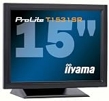 Iiyama ProLite T1531SR 38,1cm (15 Zoll) Touchscreen Monitor DVI-D (Kontrast dyn. 500:1, 8ms Reaktionszeit) schwarz