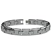 Tungsten Men's Link Bracelet (11mm Wide) - 9 Inches with Removable Links to 7"