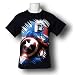 Search : Captain America with Old Glory Navy T-Shirt