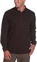 Van Heusen Men's Long Sleeve Windowpane Knit Polo