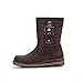 Alexis Leroy Winter Fashion Womens' Classic Solid Buckle Style Ankle High Snow Boots