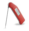 Splash-Proof Super-Fast Thermapen (Red) Instant Read Thermometer, Perfect for Barbecue, Home and Professional Cooking
