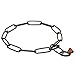 Herm Sprenger Black Stainless Steel Chain Collar with Long Links, 22 Inches Overall Length, 3 mm Wire Gauge