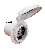 Marinco 304EL-B Marine 3-Wire Contoured Poly Locking Power Inlet (30-Amp, 125-Volt, Male)