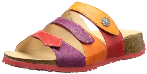 Think Womens Mizzi Clogs And Mules Red Rot (kirsch/kombi 74) Size: 5