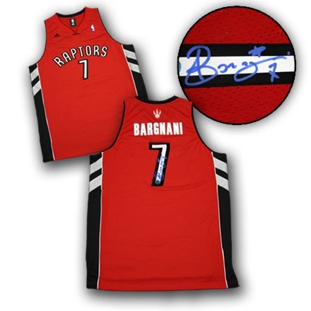 Andrea Bargnani Toronto Raptors Autographed/Hand Signed Rookie Jersey