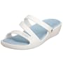 crocs Women's Patricia Sandal,Oyster/Sky Blue,6 M US