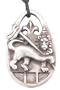 Rasta Lion King Reggae Pewter Pendant Necklace