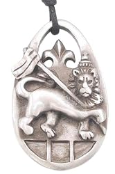 Rasta Lion King Reggae Pewter Pendant Necklace