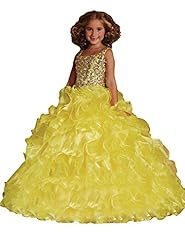 Girls  Organza Corset   Waistline  Lace Crystals Crystal  Ball Gown Pageant Dress/Party Dress  With Rhinestones