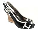 PATENT BUCKLE SLINGBACK WEDGE