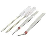 uxcell スクリュードライバーピンセット プラスチック 金属材質 クリュードライバーキット