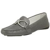 AK Anne Klein Womens Davis2 Moccasin,Pewter Suede,6 M