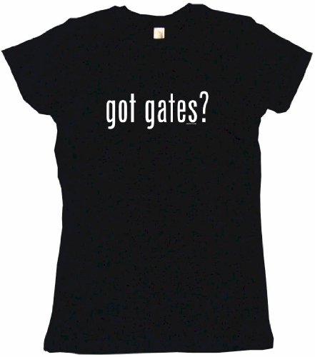 got gates? Women's Tee Shirt Large-Black Babydoll (petite fit)