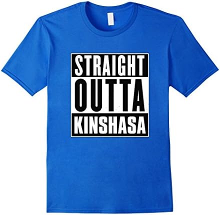 Straight outta Kinshasa in Democratic Republic of the Congo! - Male XL - Royal Blue