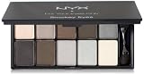 NYX Cosmetics Eye Shadow Palette 10 Color, Smokey Eyes, 0.49-Ounce