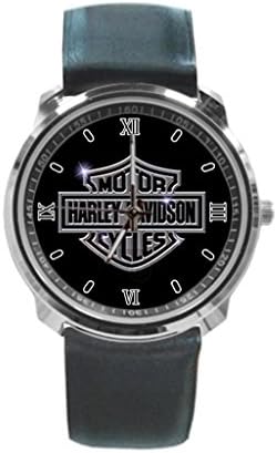 Harley Davidson Logo Custom Unique Style Leather Watch Neutral Men And Women