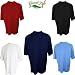 Mens 100% Cotton Mock Turtleneck Shirt Short Sleeved Pre-Shrunk 5 colors M L XL XXL