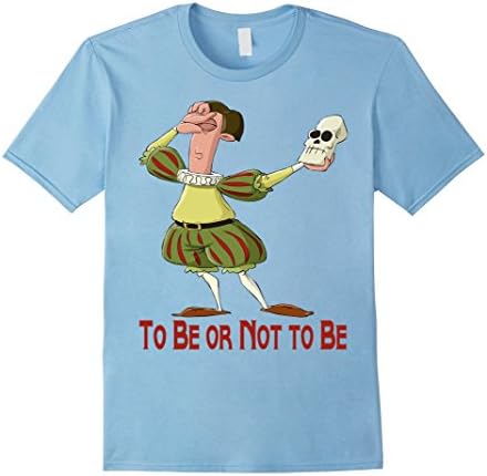 Men's Shakespeare Hamlet Shirt Large Baby Blue
