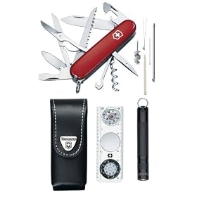 Victorinox - 1.8726 - Traveller Set - Etui Cuir - Noir