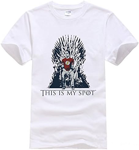 HanHent The Big Bang Theory T Shirt This Is My Spot Games of Thrones Men Shirts a Song of Ice and Fire (L)