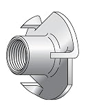 1/4-20 x 5/16 Tee Nut 3 Prong Zinc