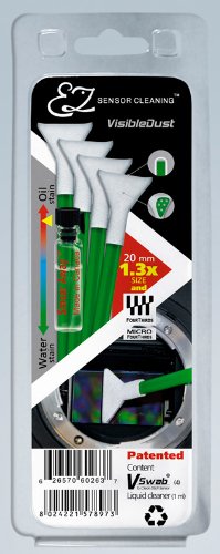 Visible Dust Mini-Nass-Kit 1.3 und 4/3 Smear Away (4 Swabs Gr&uuml;n und 1ml Smear Away) Preisvergleich