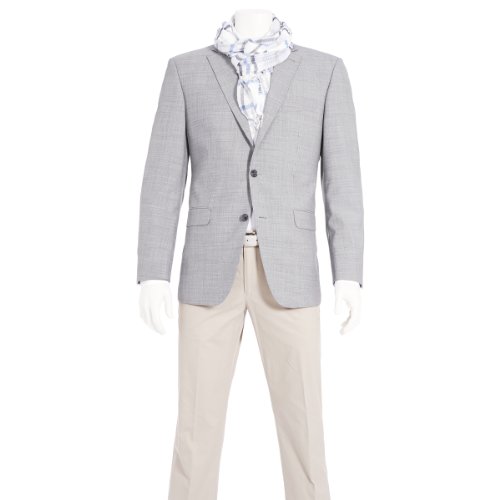 Benvenuto Herren Blazer & Sakko 60013224890414, Gr. 52, Mehrfarbig (0414 Chinchilla-Pelz) Preisvergleich