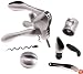 Metrokane Rabbit Wine Opener Tool Kit, Silver