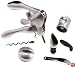 Metrokane Rabbit Wine Opener Tool Kit, Silver