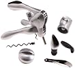 Metrokane Rabbit Wine Opener Tool Kit, Silver