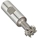 Niagara Cutter TS109 T-Slot Shank Type Cutter, High Speed Steel, Uncoated (Bright), Weldon Shank, 10 Helix Angle, 25/32" Cutter Diameter, 8 Tooth, 21/64" Width