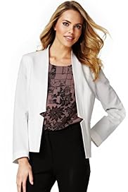 Open Front Notched Jacket