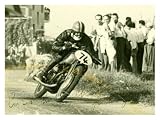 Italian 74 Moto Guzzi Motorcycle Giclee Poster Print