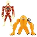Ben 10 (Ten) Alien Creation Chamber Mini Figure 2-Pack Heatblast and Wildmutt