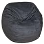 3-feet Black Cozy Sac Bean Bag Chair Love Seat