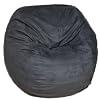 3-feet Black Cozy Sac Bean Bag Chair Love Seat