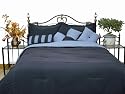 Microfiber California King Comforter Set, Denim / Smoke Blue