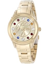 Rhino by Marc Ecko Womens E8M097MV Stone In Love Jewel Tone Multi-Color Stones Watch