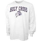 Holy Cross Crusaders Youth White Bare Essentials Long Sleeve T-shirt
