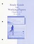 Study Guide & Working Papers Ch 1-13 to accompany College Accounting 11e Chapters 1-13