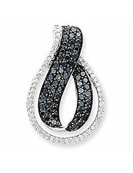 1.1 Carat 14K White Gold Diamond Twist Loop Slide