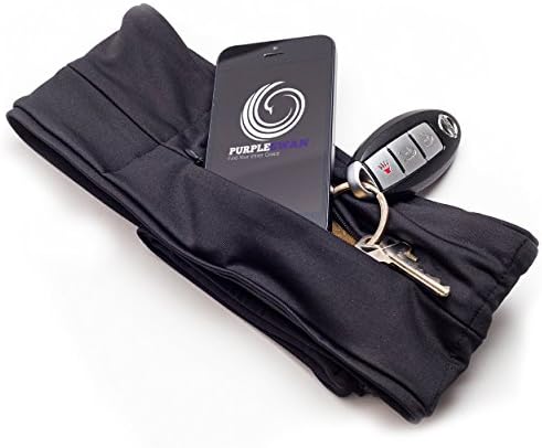 Waist Running Belt for iPhone 6, 5, Galaxy 6, 6S, &amp; Note 3 By PurpleSwan