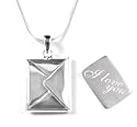 Silver Letter Necklace - I Love You