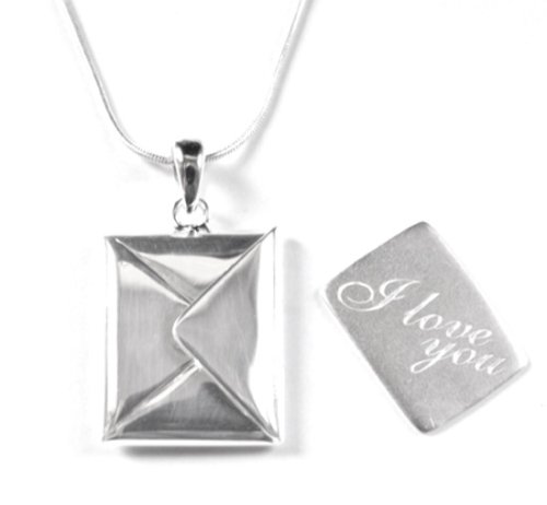 Silver Letter Necklace - I Love You